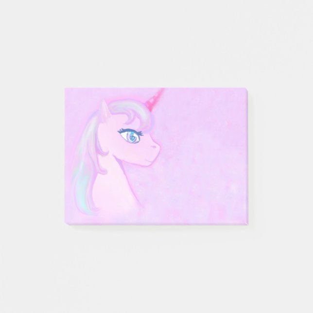 Post-it® notas de post-it lindas del unicornio (Anverso)