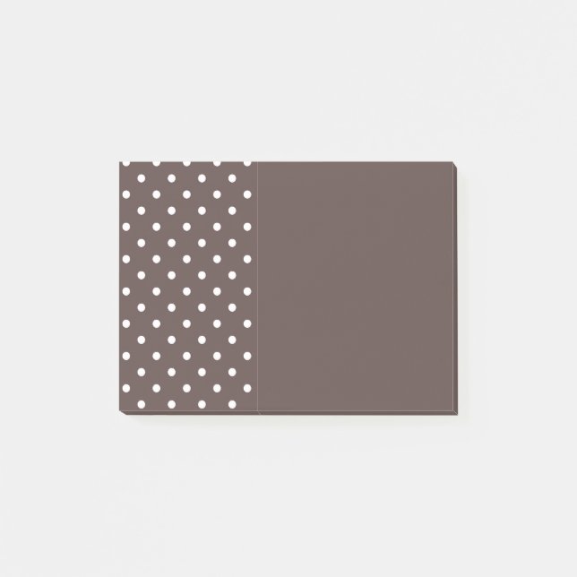 Post-it® Notas de post-it marrones del lunar (Anverso)