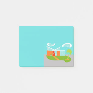 Post-it® Notas de post-it modernas de la casa del dibujo