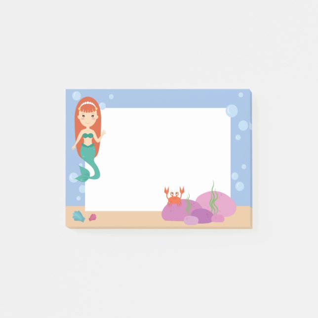Post-it® Notas de post-it para las sirenas. Muchacha (Anverso)