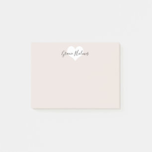Post-it® Notas de post-it personalizadas del corazón
