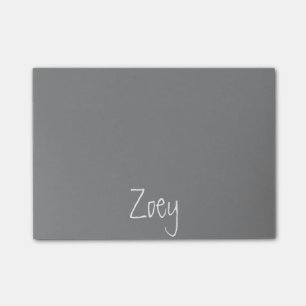 Post-it® Notas de post-it personalizadas gris