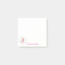 Post-it® Notas de Post-It Personalizadas Pink Unicorn Balle