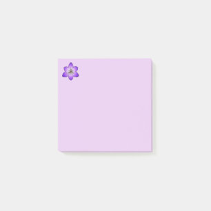 Post-it® Notas de post-it púrpuras delicadas del azafrán