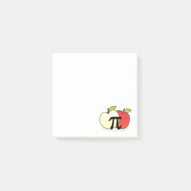 Post-it® Notas de post-it rojas de Apple pi (Anverso)