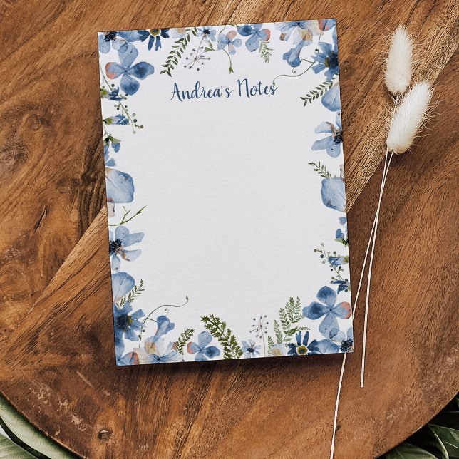 Post-it® Notas de postit de dusty Blue Wildflowers personal (Subido por el creador)