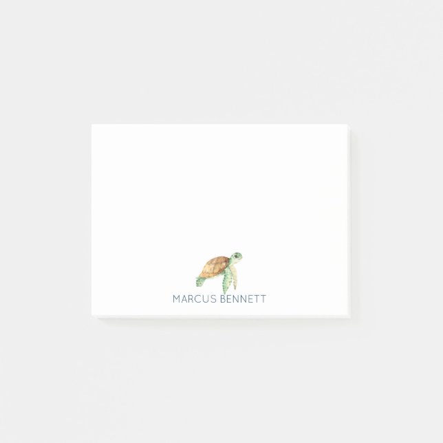 Post-it® Notas de publicación personalizada | Tortuga marin (Anverso)