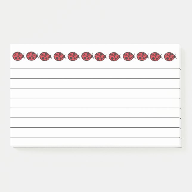 Post-it® Notas de Red Ladybug Post (Anverso)
