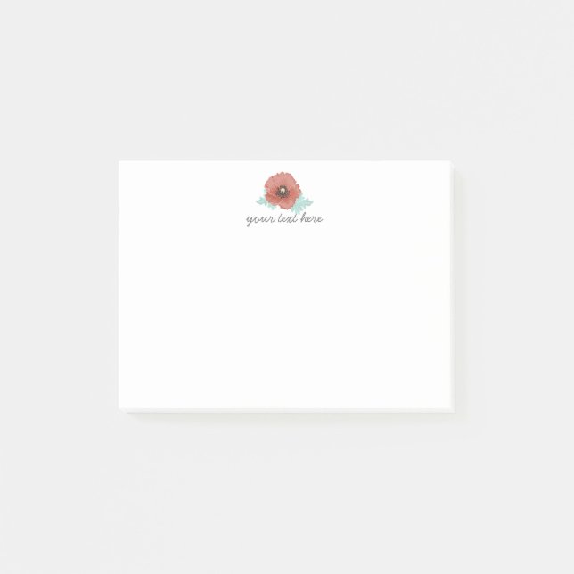 Post-it® Notas de Red Peonies (Anverso)