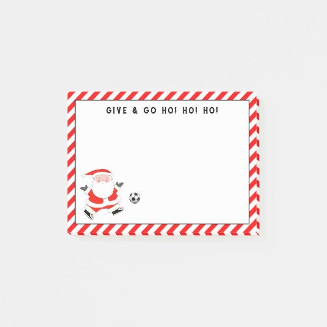 Post-it® Notas de regalo para Navidades de fútbol (Anverso)