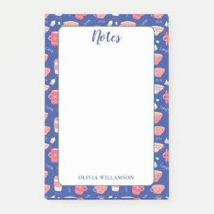 Post-it® Notas de Tea Cups Notas Memo Pad