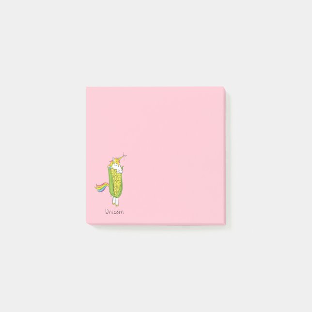 Post-it® Notas de Unicorn Funny Corn Post-It (Anverso)