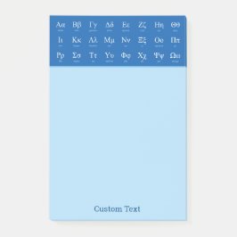 Post-it® Notas del alfabeto griego