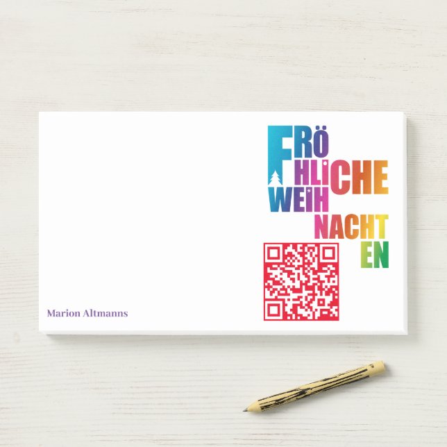 Post-it® Notas del arcoiris de los navidades (En escritorio)