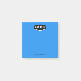 Post-it® Notas del azul 3 x 3 del Vo BOSS