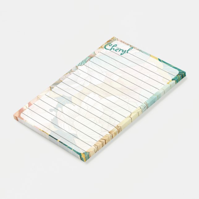 Post-it® Notas del Chica de Cherry Blossom School (En perspectiva)