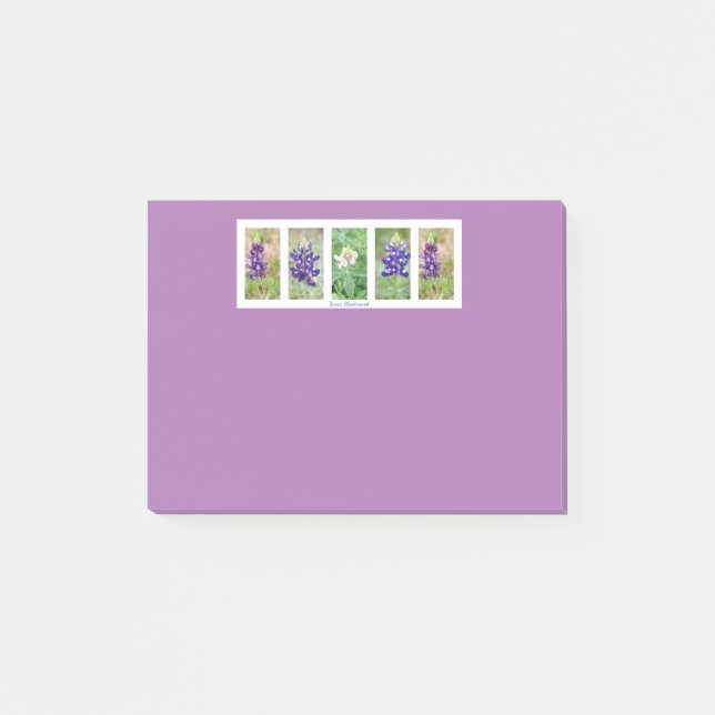 Post-it® Notas del collage del Bluebonnet de Tejas (Anverso)