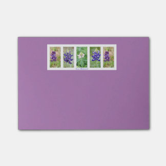 Post-it® Notas del collage del Bluebonnet de Tejas