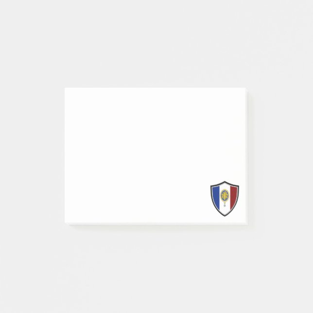 Post-it® Notas del emblema de la bandera francesa (Anverso)