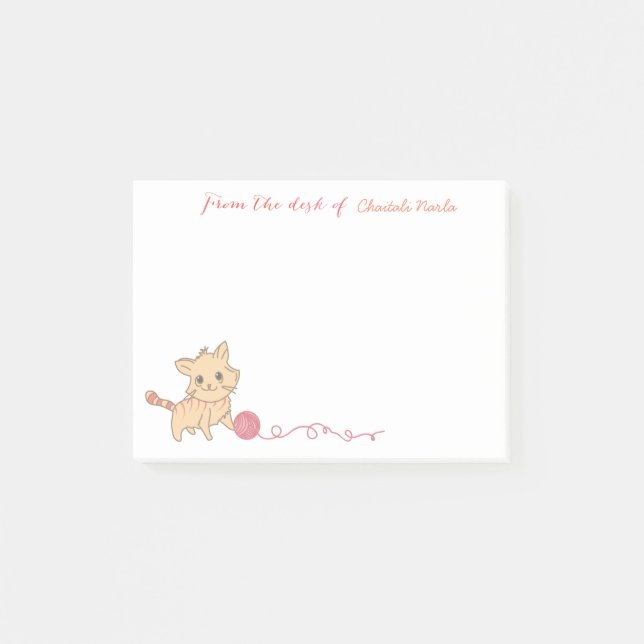 Post-it® Notas del gatito (Anverso)