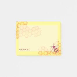 Post-it® Notas del Personalizado de Sweet Bee Honeycomb