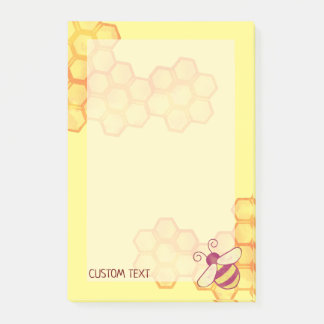 Post-it® Notas del Personalizado de Sweet Bee Honeycomb