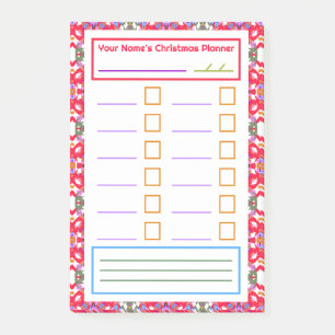 Post-it® Notas del Plan de Navidad de Red Green Planificado