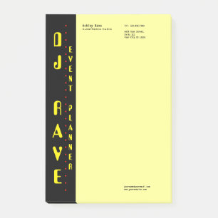 Post-it® Notas del planificador de eventos DJ