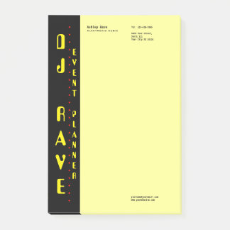 Post-it® Notas del planificador de eventos DJ