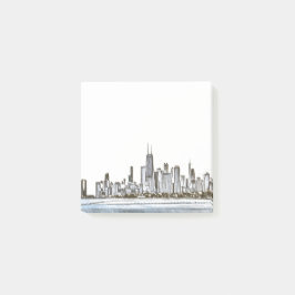 Post-it® Notas del Post de Chicago Skyline