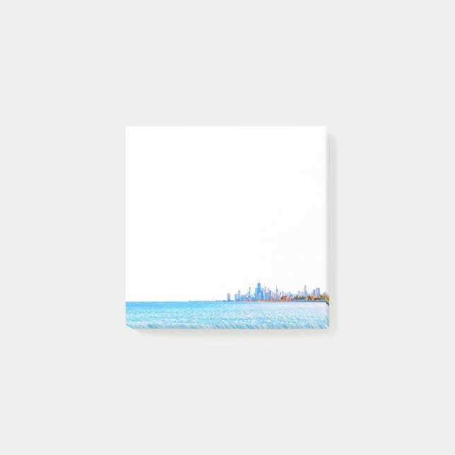Post-it® Notas del Post de Chicago Skyline (Anverso)