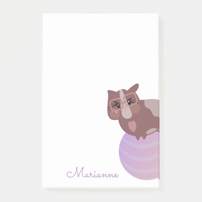 Post-it® Notas del post de Cute Guinea Pig Ball (Anverso)