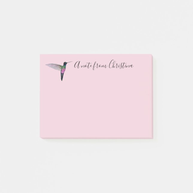 Post-it® Notas del post del personalizado Hummingbird (Anverso)