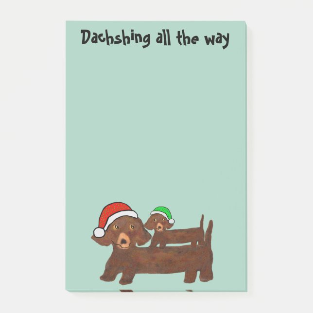 Post-it® Notas del Poste-it® de Dachshing hasta el final (Anverso)