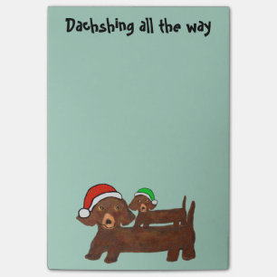 Post-it® Notas del Poste-it® de Dachshing hasta el final