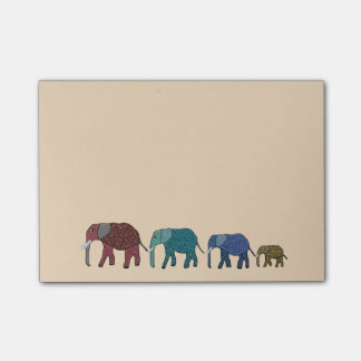 Post-it® Notas del Poste-it® de los elefantes africanos