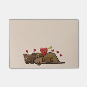 Post-it® Notas del Poste-it® del amor adolescente