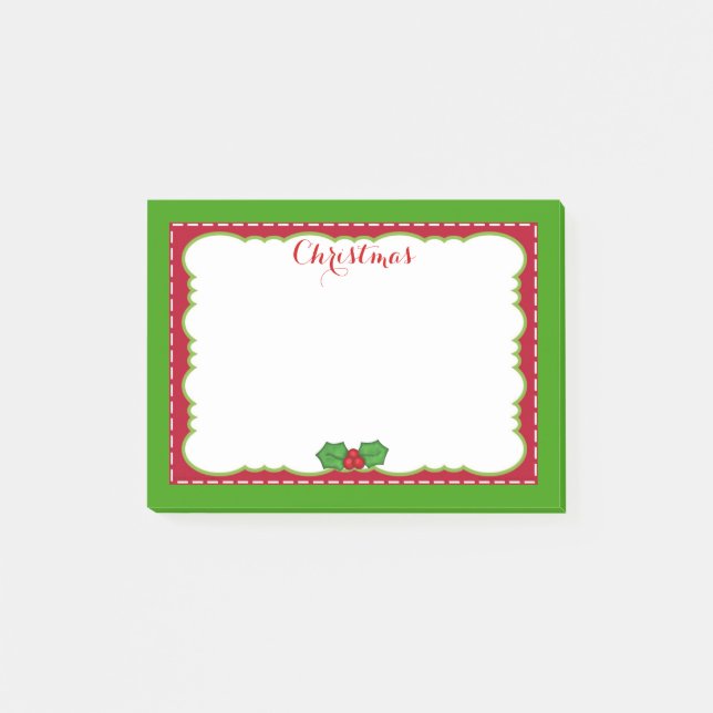 Post-it® Notas del Poste-it® del tiempo del navidad (Anverso)