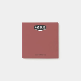 Post-it® Notas del rojo 3 x 3 del Vo BOSS
