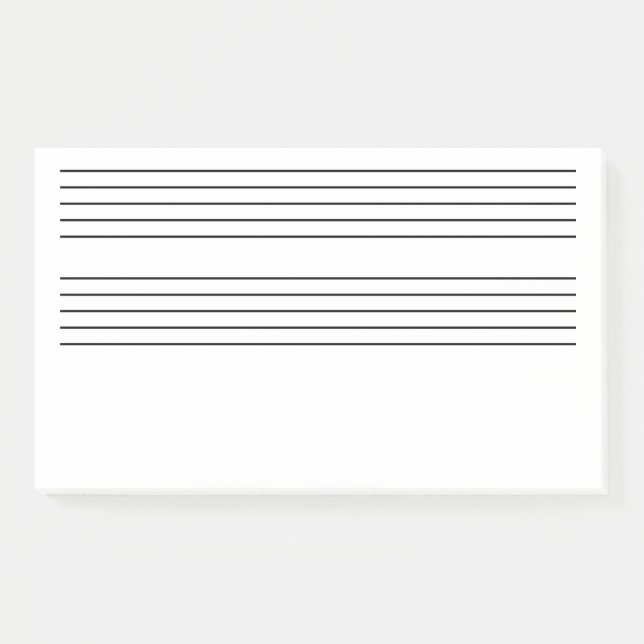 Post-it® Notas enormes de la música (Anverso)