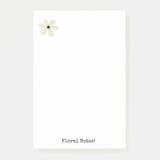 Post-it® Notas Floral Beige (Anverso)