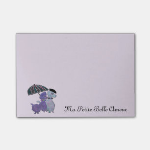 Post-it® Notas francesas del Poste-it® del caniche