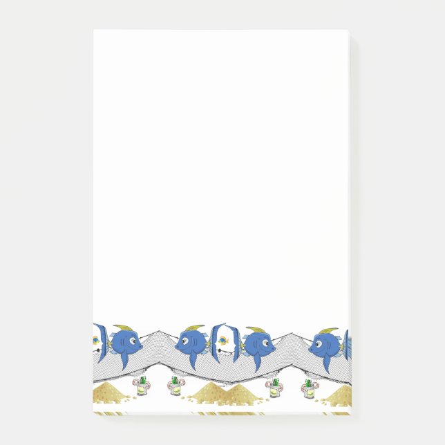 Post-it® Notas  Gusanos de Pescar Arena (Anverso)