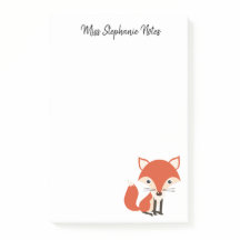 Notas informativas de Cute Fox Post para Class-Off