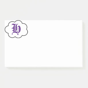 Post-it® Notas iniciales del monograma H posteriores al it