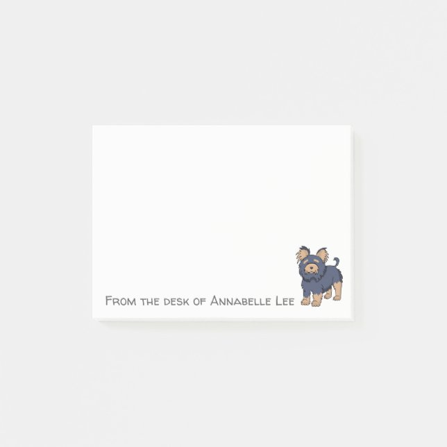 Post-it® Notas lindas de Yorkie (Anverso)