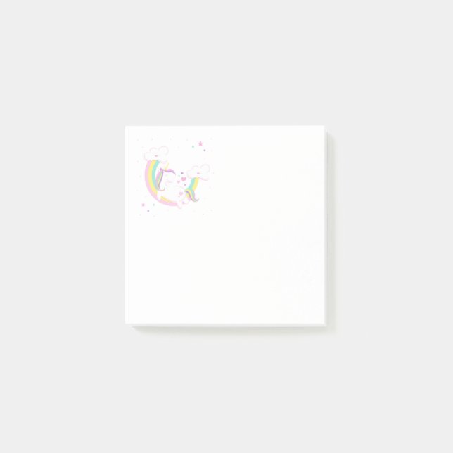Post-it® Notas lindas del unicornio (Anverso)
