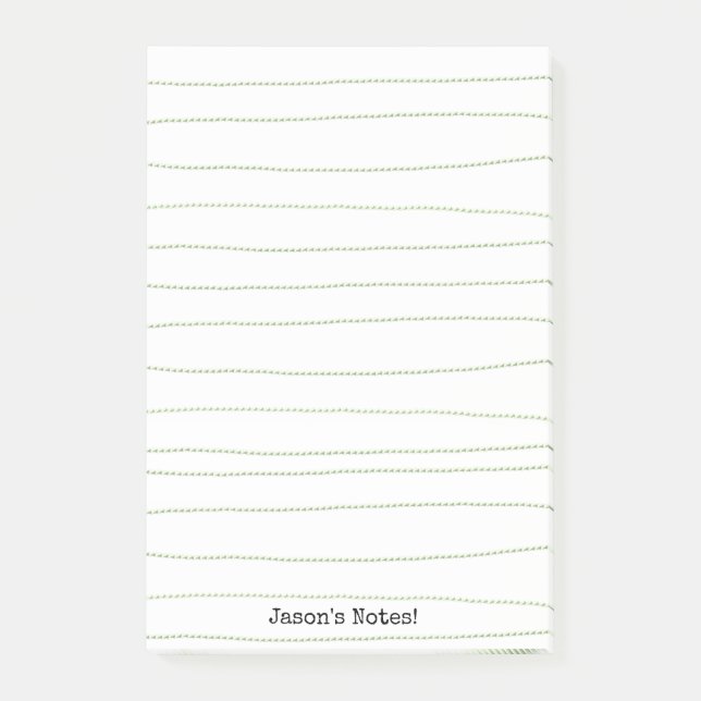 Post-it® Notas Líneas Verdes  (Anverso)
