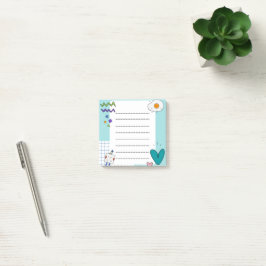 Post-it® Notas Memorias de Square Cute Doodle Personalizado