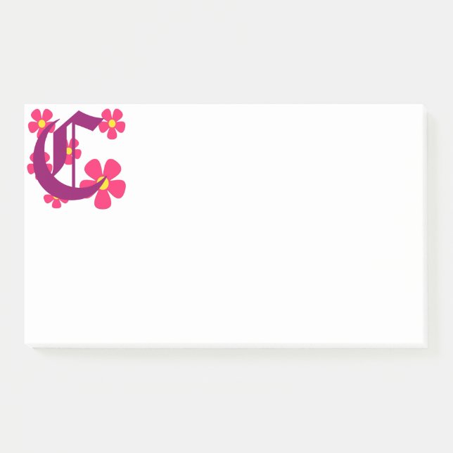 Post-it® Notas monográficas iniciales de C (Anverso)